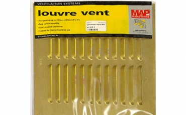 Ventilador em Alumínio Dourado  229 mm x 229 mm